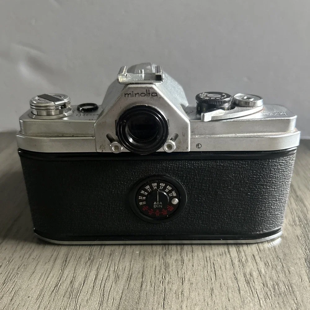 Minolta SR-1 35mm SLR Camera Chiyoda Kogaku Japan Leather Bag Untested For Parts